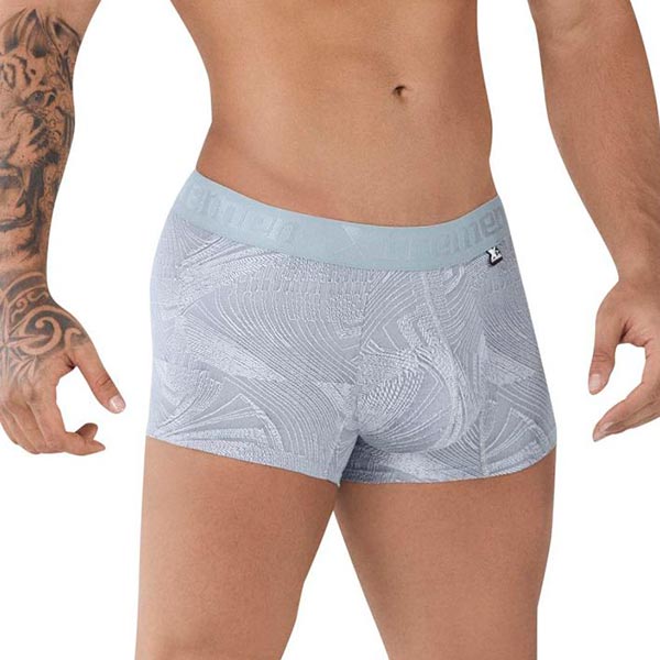Trunk Jacquard Grey - boxer corto - ropa interior hombre - lenceria masculina - calzoncillo