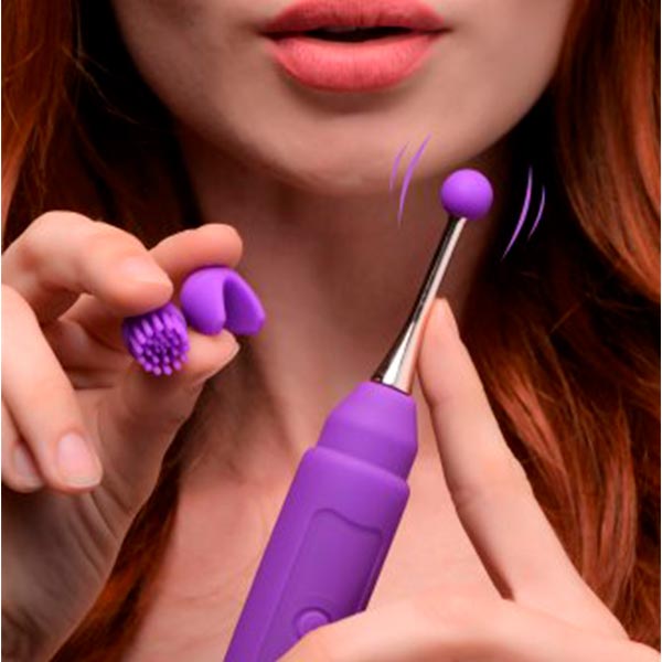 Vibrador Varita Pinpoint Con Accesorios - Vibrador clitoris - estimular el clitoris