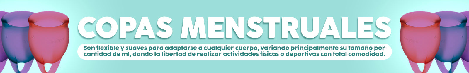 COPAS MENSTRUALES -  tampones desechables - salud intimaCOPAS MENSTRUALES -  tampones desechables - salud intima