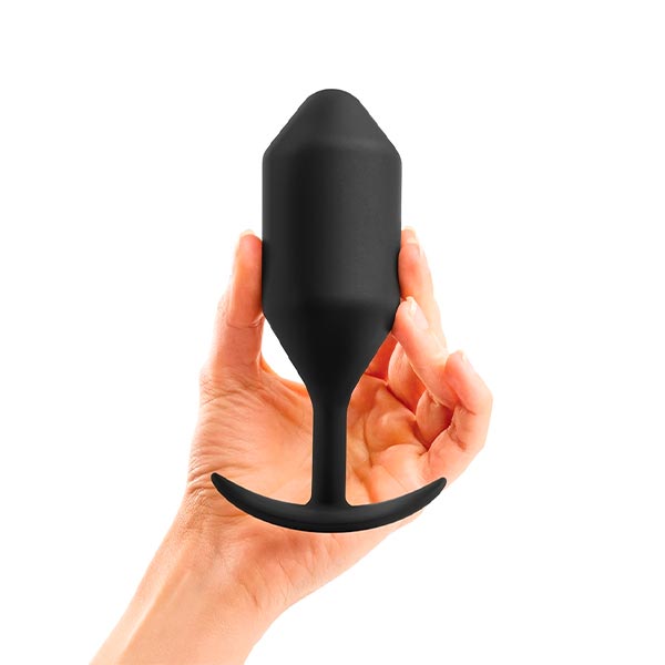 B-Vibe Snug Plug 5 – Black - dilatador - anal - plug - sex - sexshop - sweetshopchile - La mejor y más variada selección de juguetes sexuales del mercado