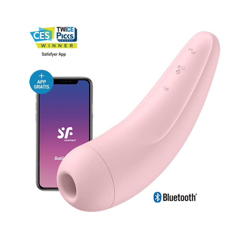 Satisfyer Curvy 2+ Pink – Succiona, Vibra y Tiene App Gratis - Satisfayer - Descubre un Mundo de Sensaciones, descubre un Universo de Placer - Envíos rápidos y discretos a todo Chile