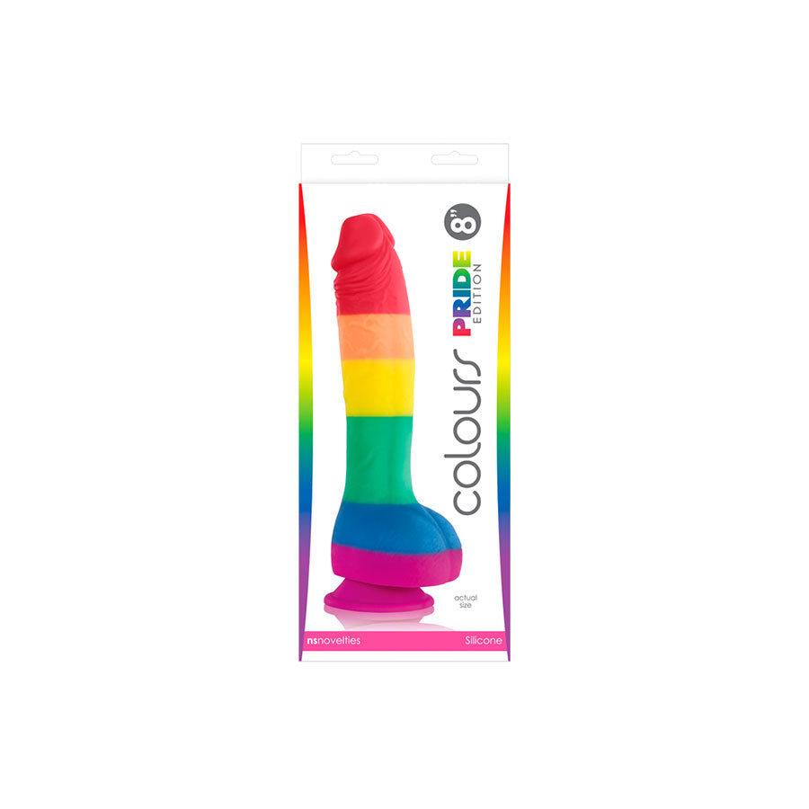 Dildo Edición Pride 8 - ns novelties - SwissNavy - Satisfayer- Trojan - Vibradores, estimuladores, consoladores, dildos, anillos realistas, penes, masturbadores, lubricantes, cosmetica. Gran variedad de juguetes sexuales - Envíos rápidos y discretos a todo Chile