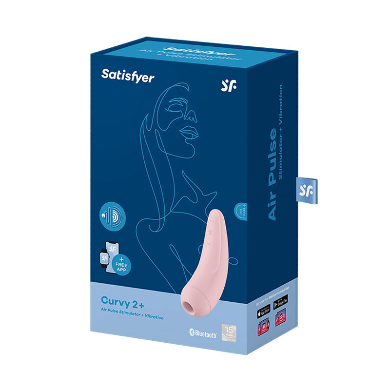 Satisfyer Curvy 2+ Pink – Succiona, Vibra y Tiene App Gratis - Satisfayer - Descubre un Mundo de Sensaciones, descubre un Universo de Placer - Envíos rápidos y discretos a todo Chile