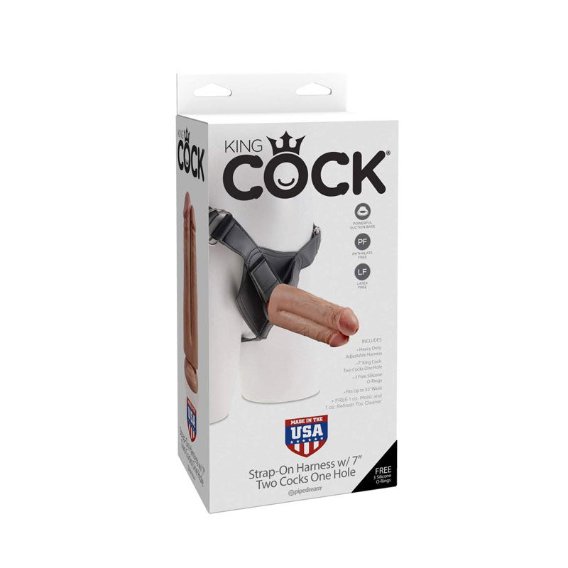 Arnes con Dildo doble King Cock