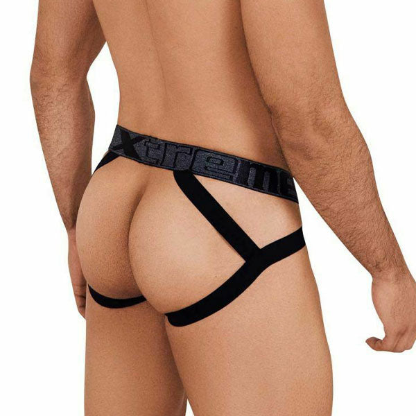 MICROFIBER JOCKSTRA grey SWEETSHOPCHILE.CL XTREMEN SEX SHOP LENCERIA SEXY MASCULINA