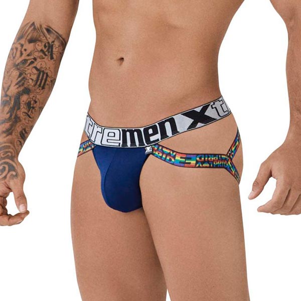 Pride Jockstrap Blue - Xtremen - jockstrap - lenceria - sex - sexshop - sweetshopchile - El sexshop más grande de Chile