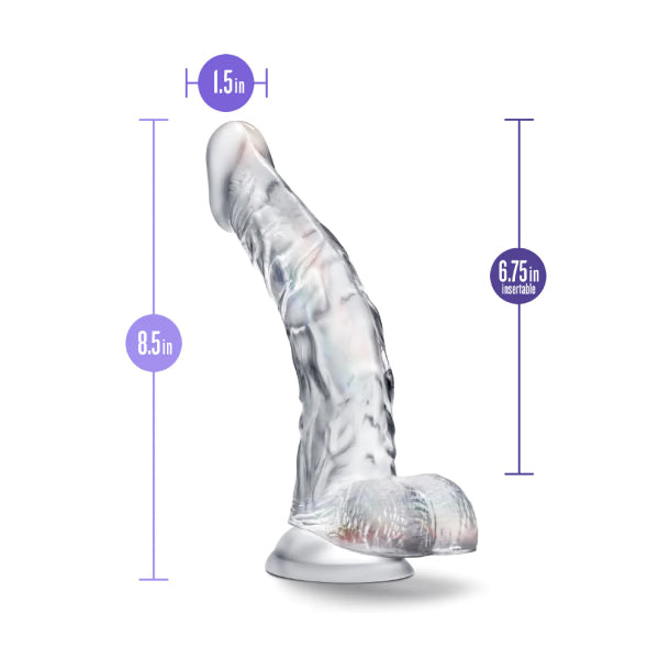 Dildo B Yours Diamond Luster - dildo transparente - juguetes sexuales - tiendas eroticas - dominame.cl