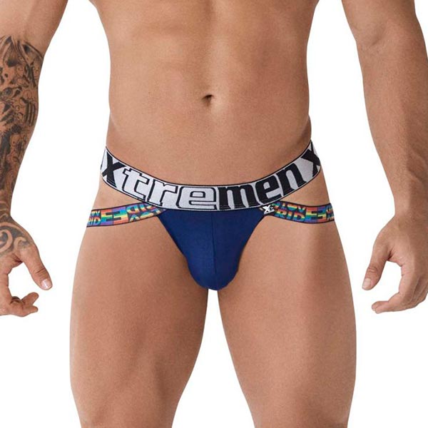 Pride Jockstrap Blue - Xtremen - jockstrap - lenceria - sex - sexshop - sweetshopchile - El sexshop más grande de Chile
