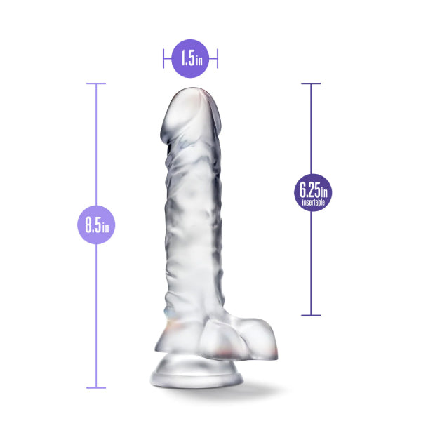 Dildo B Yours Diamond Dazzle - dildo transparente - juguetes sexuales - tiendas eroticas - dominame.cl