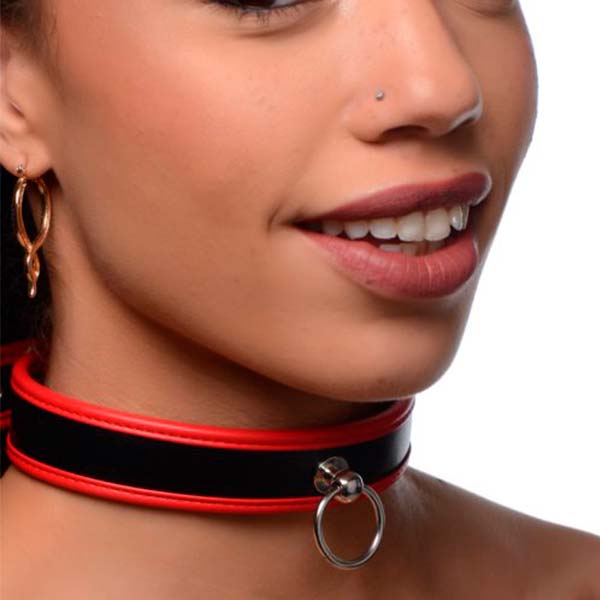 Collar Rojo Roleplay Puppy -bdsm -sweetshopchile - SexShop con productos de calidad