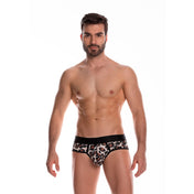 Leopard Brief - calzoncillo - sunga leopargo - boxer corto - lenceria sensual hombre