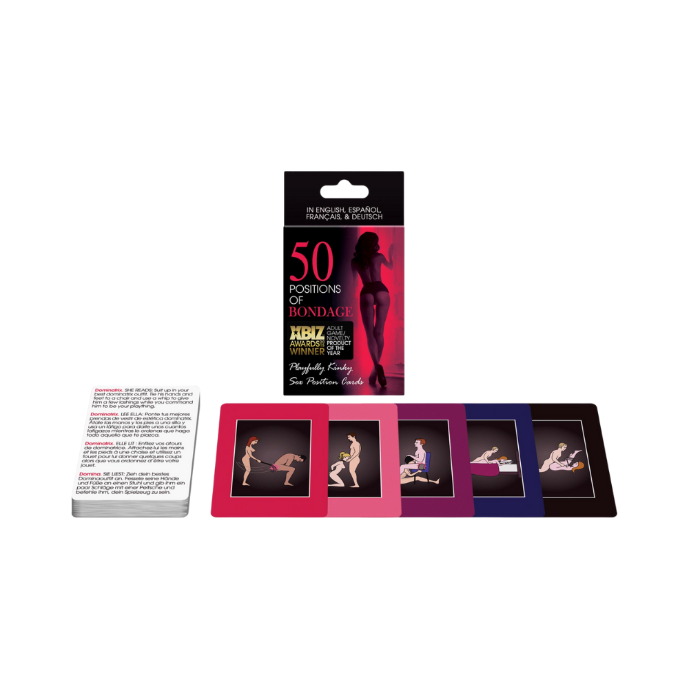 50 posiciones de bondage - juego de cartas - posiciones sexuales - bdsm - diversion - erotico - actividad en parejas - juego de parejas - erotico - bondage - sexshop - dominame 