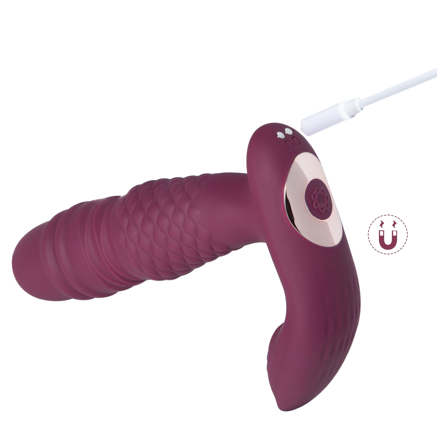 Ryder vibrador dual con movimiento