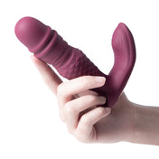 Ryder vibrador dual con movimiento