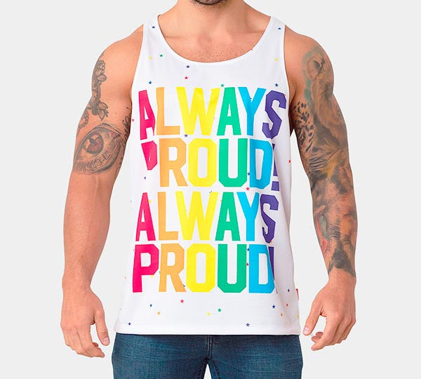 ALWAYS PROUD TANK - polera sin mangas - camiseta hombre - polera musculosa