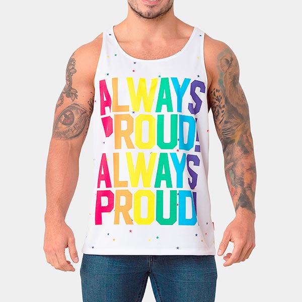 ALWAYS PROUD TANK - polera sin mangas - camiseta hombre - polera musculosa