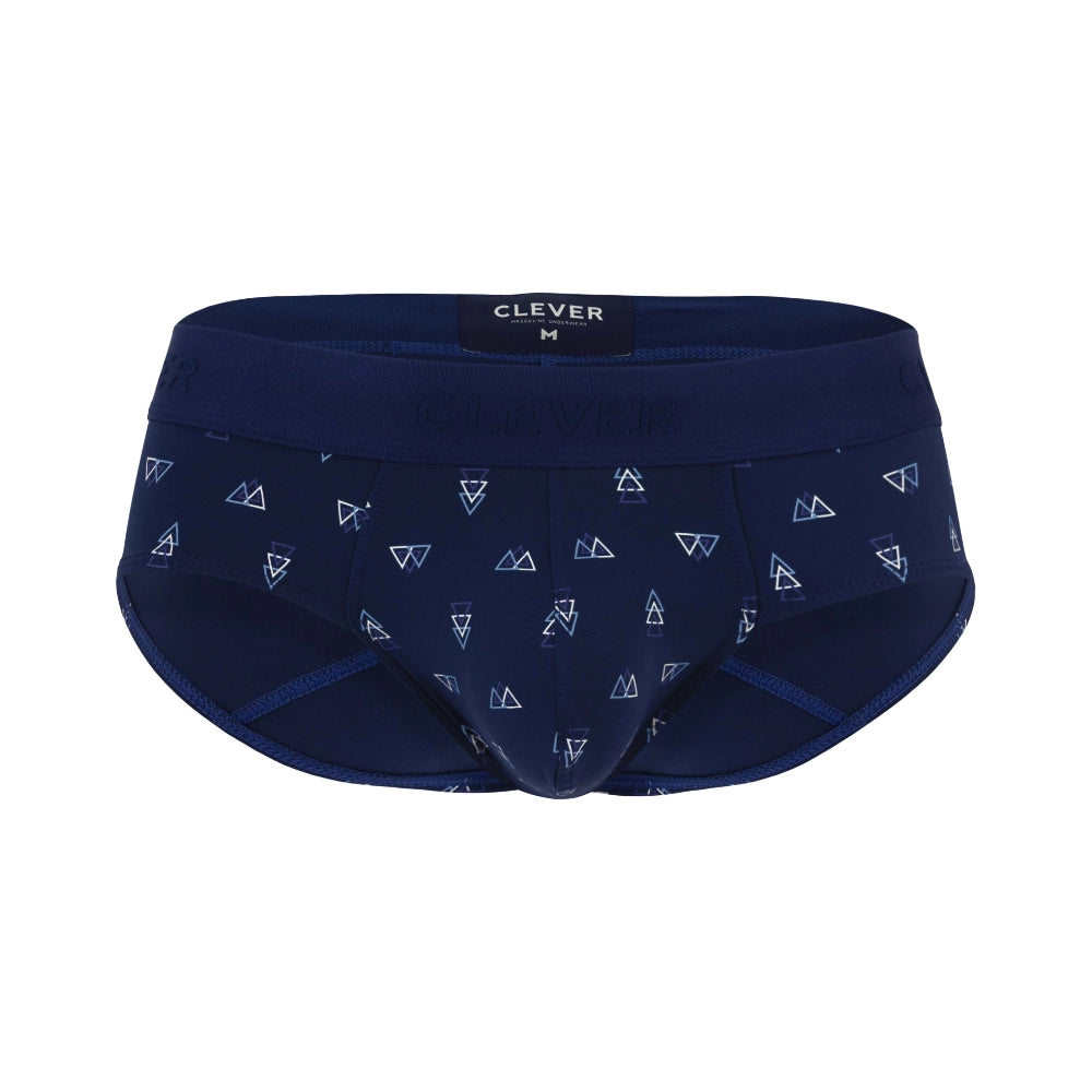 lenceria masculina - lenceria clasica - prenda clasica - prenda de algodon - lenceria azul - estampado - pretina elasticada - corte anatomico - ajuste perfecto - brief - slip - calzoncillo - clever - dominame - sexshop dominame