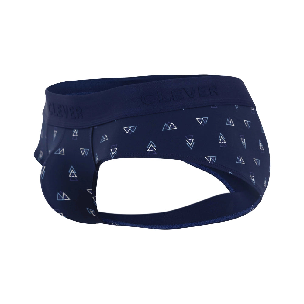 lenceria masculina - lenceria clasica - prenda clasica - prenda de algodon - lenceria azul - estampado - pretina elasticada - corte anatomico - ajuste perfecto - brief - slip - calzoncillo - clever - dominame - sexshop dominame