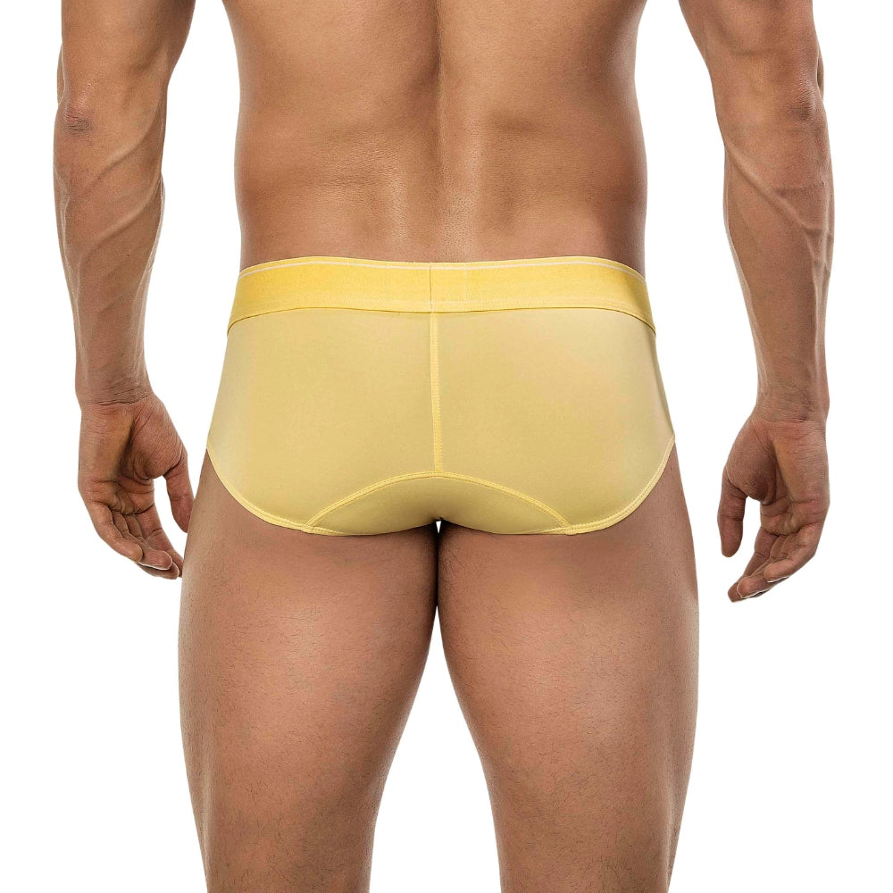 brief clever - calzoncillo amarilla - lenceria clasica - brief - prenda comoda - lenceria erotica - lenceria de hombre - ropa interior - lenceria de algodon - spandex - dominame - sexshop dominame 