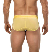 brief clever - calzoncillo amarilla - lenceria clasica - brief - prenda comoda - lenceria erotica - lenceria de hombre - ropa interior - lenceria de algodon - spandex - dominame - sexshop dominame 