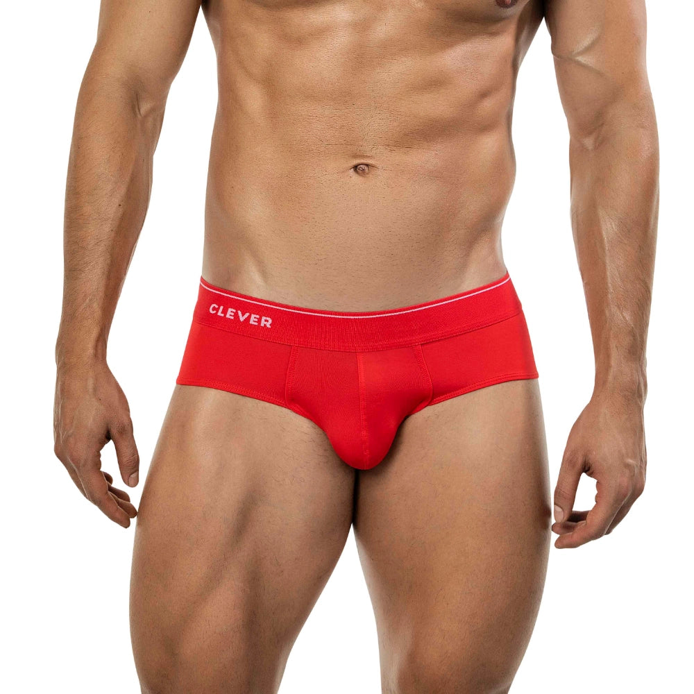 brief clever - calzoncillo rojo - lenceria clasica - brief - prenda comoda - lenceria erotica - lenceria de hombre - ropa interior - lenceria de algodon - spandex - dominame - sexshop dominame 