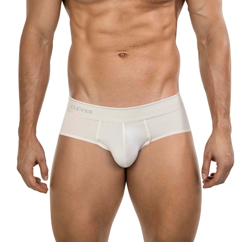 brief clever - calzoncillo blanco - lenceria clasica - brief - prenda comoda - lenceria erotica - lenceria de hombre - ropa interior - lenceria de algodon - spandex - dominame - sexshop dominame 