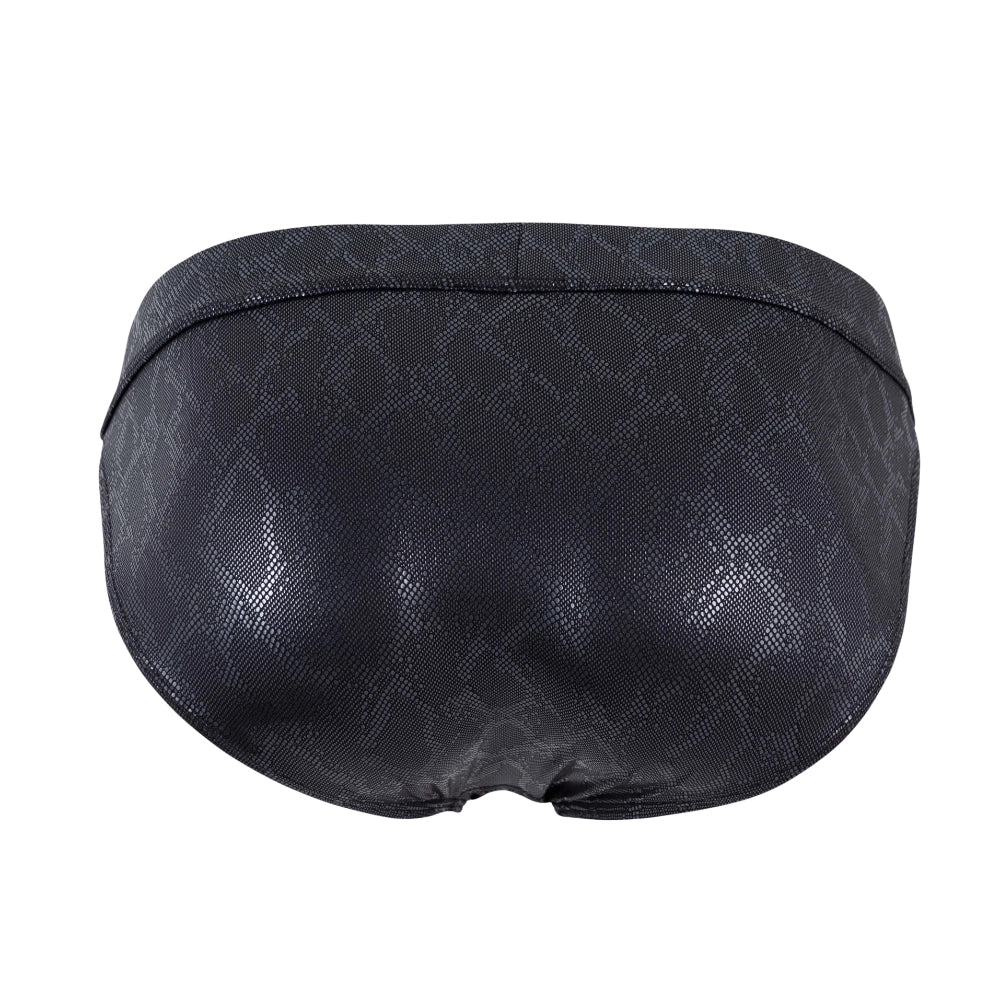 lenceria masculina - lenceria de hombre - renda erotica - enceria estampada - estampado de serpiente - lenceria negra - negro brillante - escamas de serpiente - prenda erotica - calce anatomico - lenceria levanta bulto - prenda sexy - clever - dominame - sexshop dominame 