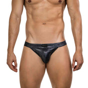 lenceria masculina - lenceria de hombre - renda erotica - enceria estampada - estampado de serpiente - lenceria negra - negro brillante - escamas de serpiente - prenda erotica - calce anatomico - lenceria levanta bulto - prenda sexy - clever - dominame - sexshop dominame 