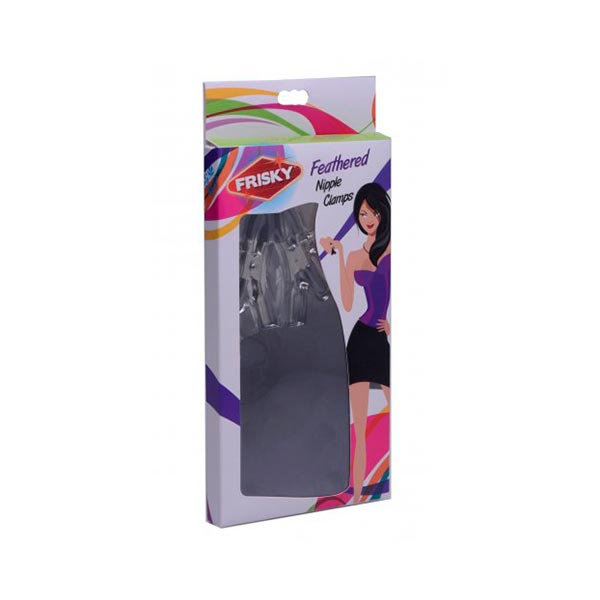 Abrazaderas De Pezones Con Plumas - Pinzas para pezones - Artículos para adultos - Sexshop Dominame.cl