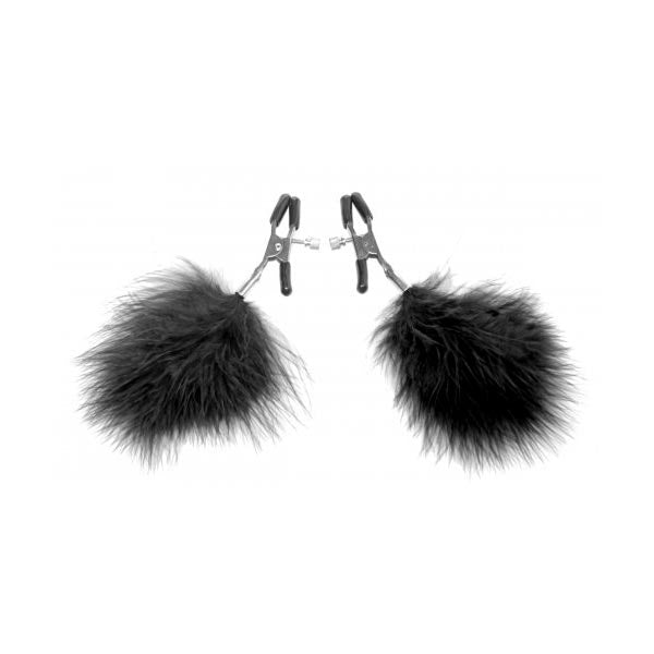 Abrazaderas De Pezones Con Plumas - Pinzas para pezones - Artículos para adultos - Sexshop Dominame.cl