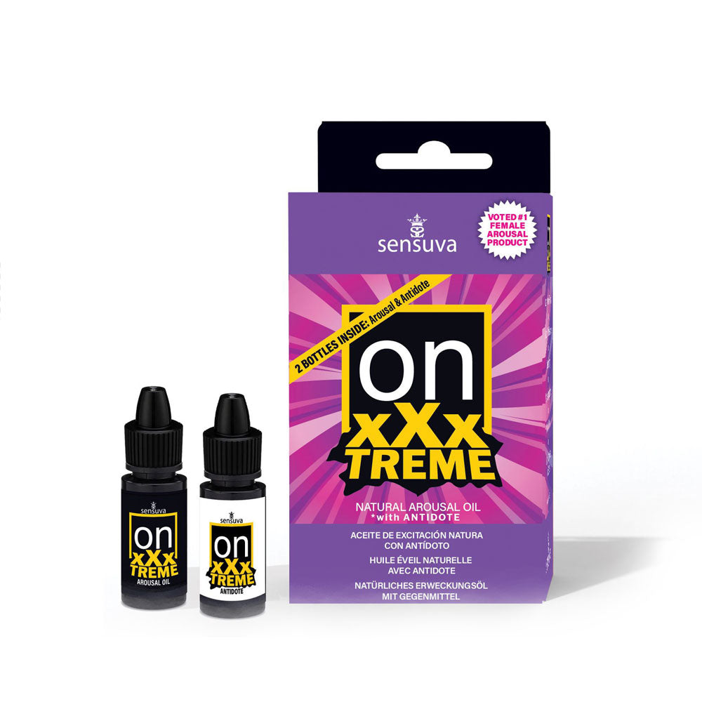 Aceite Vibrante de excitación On xXxTREME con antídoto - Sensuva - Cosmetica Erotica