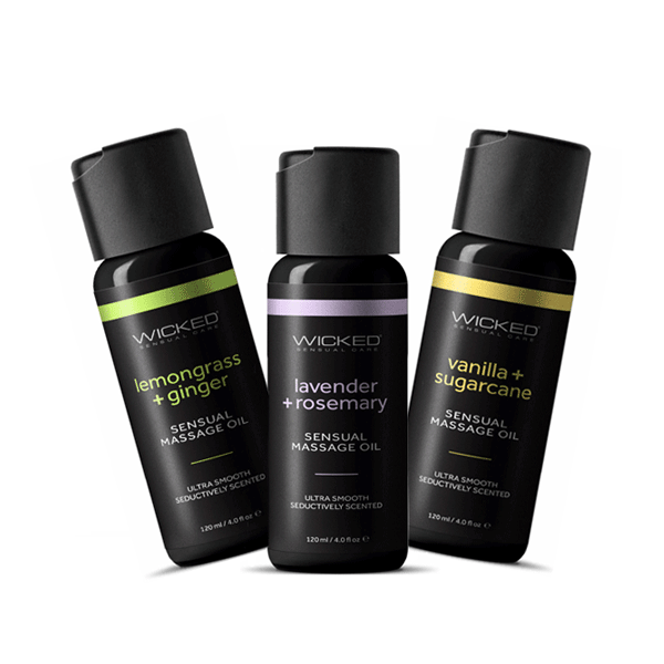 Aceite de masaje sensual - wicked - aceites corporales - aceites para masajes eroticos - aceites sexuales - aceites afrodisiacos - aceites cremas masaje - sexshop chile