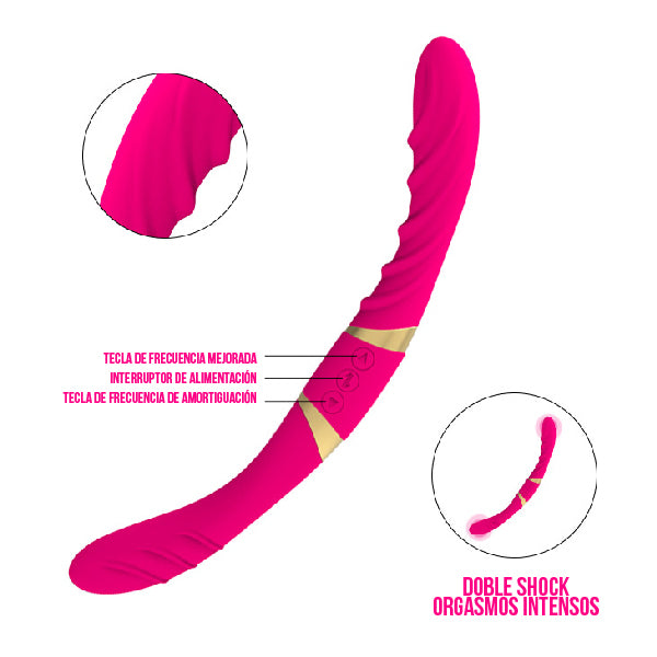 Vibrador Doble Sable del Placer - SexShop - Vibrador - Estimulación - Placer - Juguetes Eróticos - Hot - Erótico