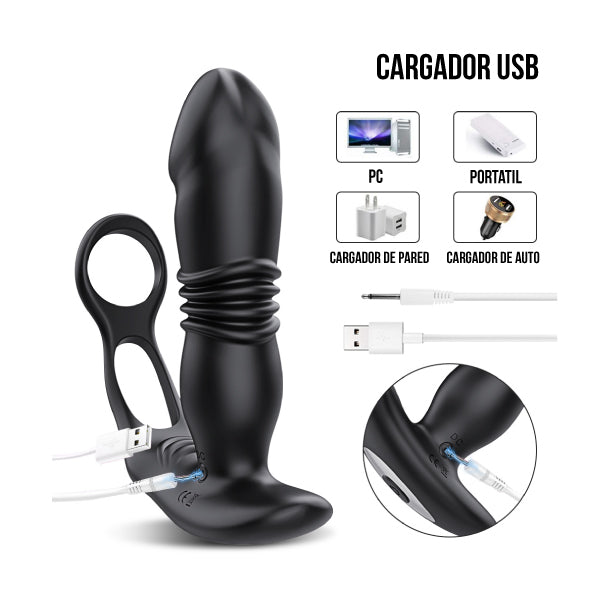 ProstiMax Fusion Orgásmica - vibrador - movimiento - - aplicación - juguetes eróticos - placer - adultos - parejas - Jugueteo - Caricias - Santiago - Sexy