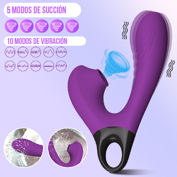 Vibrador y Succionador Besos Húmedos Xcite - movimiento - - aplicación - juguetes eróticos - placer - adultos - parejas - Jugueteo - Caricias - Santiago - Sexy