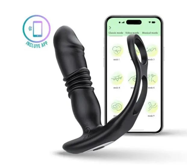 ProstiMax Fusion Orgásmica - vibrador - movimiento - - aplicación - juguetes eróticos - placer - adultos - parejas - Jugueteo - Caricias - Santiago - Sexy