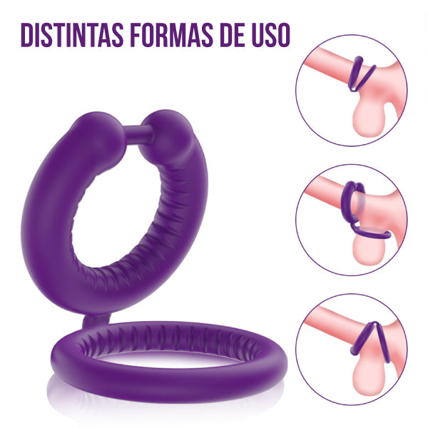 Anillo DuoRing - vibrador - movimiento - app - aplicación - control - juguetes eróticos - placer - adultos - parejas - dominame.cl