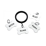 Anillo Para el Pene con 4 Placas de Identificación - Tienda erótica sexshop