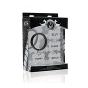 Anillo Para el Pene con 4 Placas de Identificación - Tienda erótica sexshop