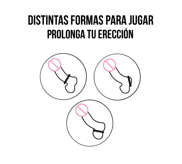 Anillo basico dominame - anillo para pene - anillo para testiculo - anillos para ereccion - juguetes sexuales - fetiche - 