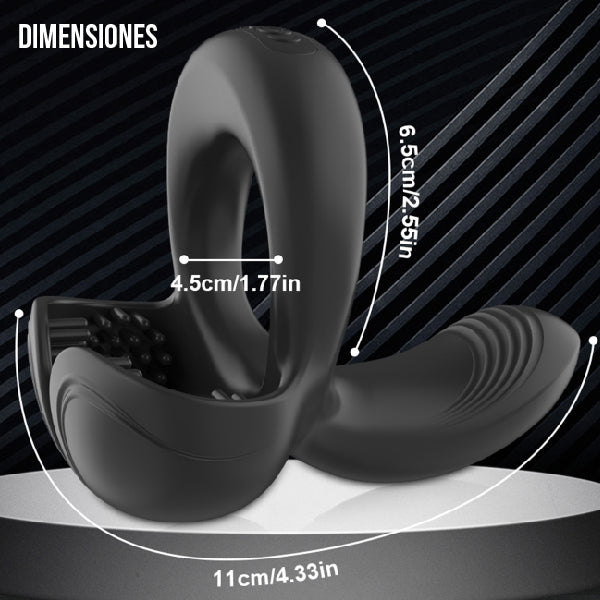 Anillo canguro de bolas - anillo para pene - vibrador de perineo - vibrador de testiculos - juguetes sexuales - juguetes ertoricos - sexshop chile -envios discretos