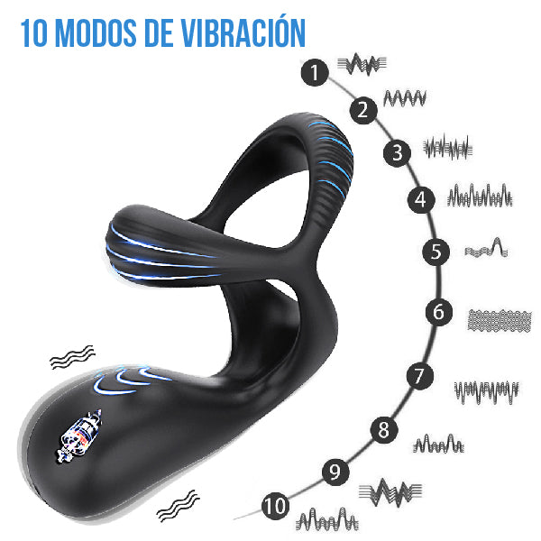 Anillo ExtremePulse – Mas Grueso y Vibrante - vibrador - movimiento - app - aplicación - control - juguetes eróticos - placer - adultos - parejas