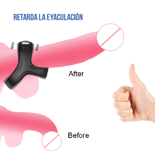 Anillo megabuzz - anillo vibrador - anillo para pene - anillo sexual - juguetes eroticos - juguetes sexuales- sexshop chile - vibrador con control