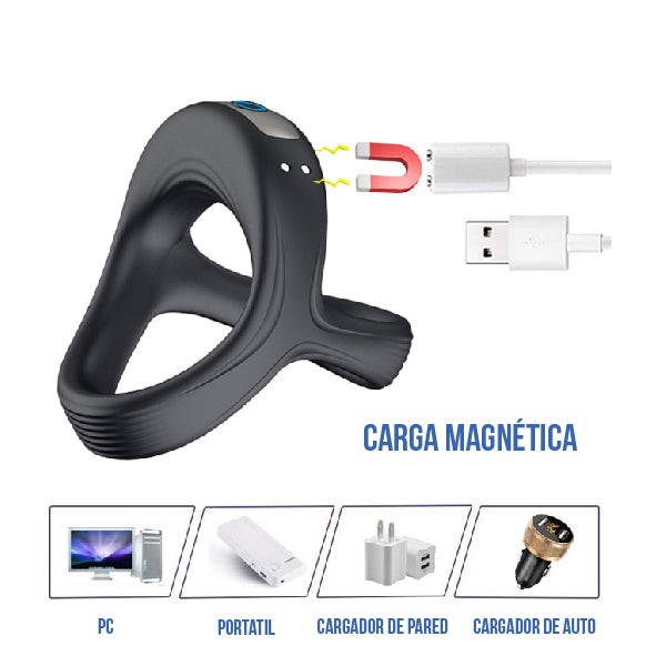 Anillo megabuzz - anillo vibrador - anillo para pene - anillo sexual - juguetes eroticos - juguetes sexuales- sexshop chile - vibrador con control 