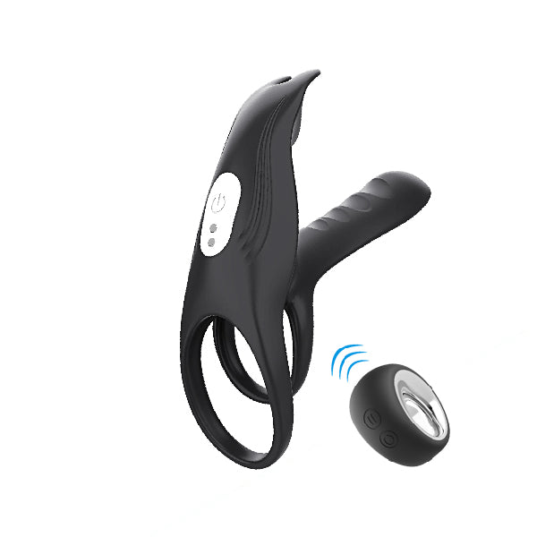 Anillo twice - mas grueso y vibrante - anillo vibrador - anillo para pene - anillo sexual - juguetes eroticos - juguetes sexuales- sexshop chile - vibrador con control