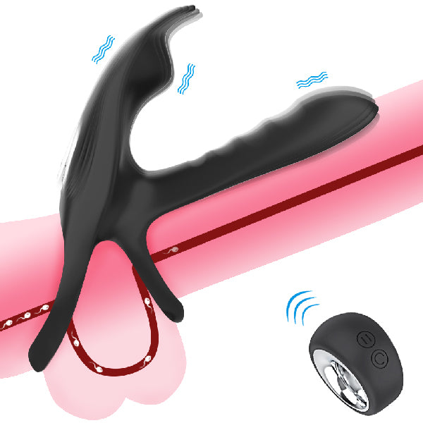 Anillo twice - mas grueso y vibrante - anillo vibrador - anillo para pene - anillo sexual - juguetes eroticos - juguetes sexuales- sexshop chile - vibrador con control