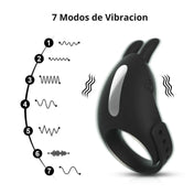 Anillo vibrador sky - dominame - anillo de vibraciones - anillo para pene - anillo sexual - anillo vibrador potente - juguete para parejas - mejorar ereccion con vibrador - vibrador -  sex shop dominame.cl