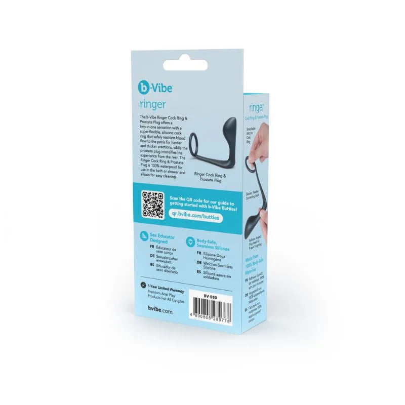 Anillo - plug - prostatico - Butties - bvibe- BV080 - sexshop - dominame
