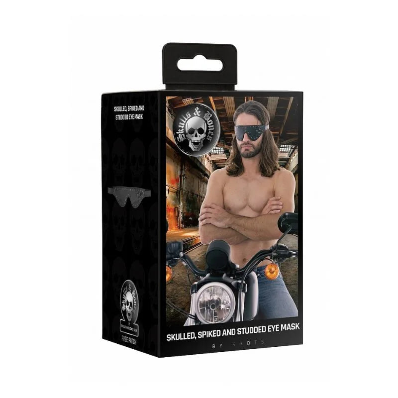 Antifaz calaveras y puas de Ouch! - kynk - Bondage - Sexshop Dominame.cl - OU295BLK