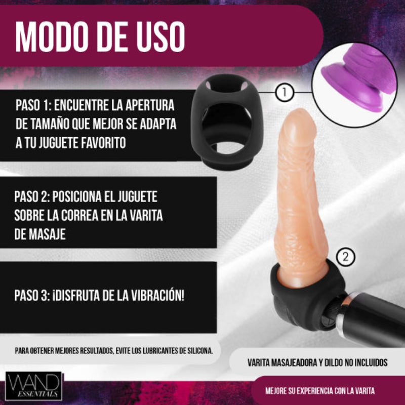 Arnes De Varita Con Correa Para Dildo - Accesorio de Masajeador magic wand hitachi - Sexshop